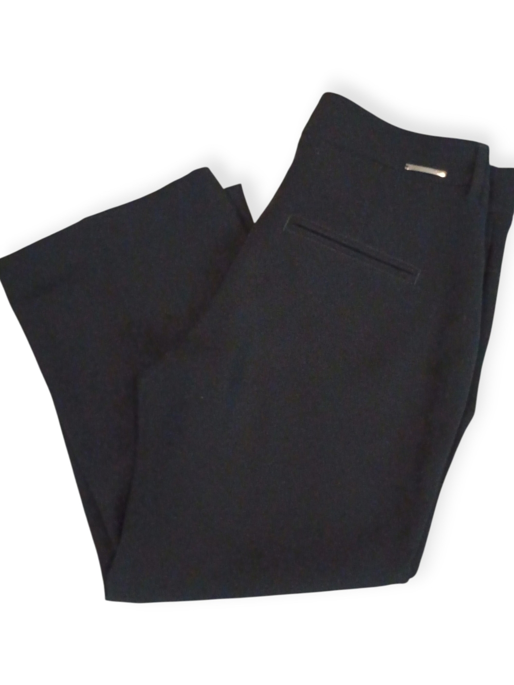 Dream Luxury|| Classic Black Capri Dress Pants with Subtle Hardware Sz.6